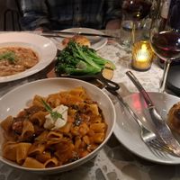 Rigatoni alla Norma, Short Rip Agnolotti, Sautéed Broccoli. at Coletta in New York City