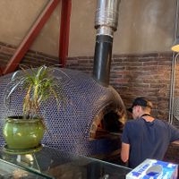 Wood-fired oven  at Pizza Campania in Bozeman