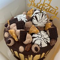 Chocolate caramel cake  at Veg'n'lishious in Leeds