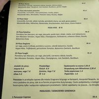 Menu  at Morze Pizzy in Kolobrzeg