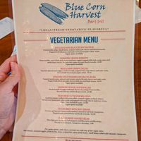 Menu at Blue Corn Harvest Bar & Grill in Cedar Park