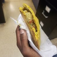 Veggie pattie at Soulkofa in Brooklyn