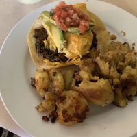 Vegan Huevos rancheros at Butter Cafe in Dayton