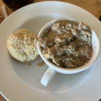 Half order vegan biscuits and gravy  at Butter Cafe in Dayton