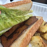Two slices of bacon on the clubb sandwich  at Butter Cafe in Dayton