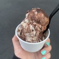 Vegan PB fudge  at Mickey's Ice Cream Kitchen in St James