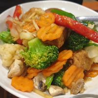 Lemongrass & lime stirfry at Spices & Pestle in Riddells Creek