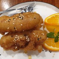 Banana fritters at Spices & Pestle in Riddells Creek