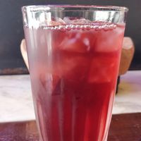 Cold Rosella infusion at Arelom D D Organic Bistro in Bangkok