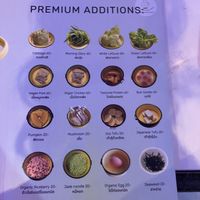 extras for hot pot   at Arelom D D Organic Bistro in Bangkok