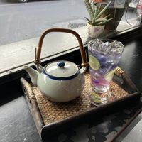 tea (on ice)  at Arelom D D Organic Bistro in Bangkok