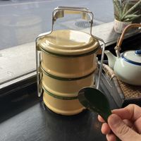 food tower   at Arelom D D Organic Bistro in Bangkok