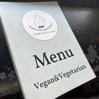 English menu  at Arelom D D Organic Bistro in Bangkok