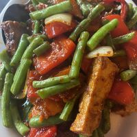 Pad Prik King  at Thai Basil Asu in Tempe