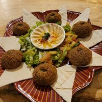 Falafel plate, 27 COP at Marhaba in Minca
