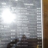 Menu part 2 at Um Sonho de Coxinha (Cantina Vegana) in Sao Paulo