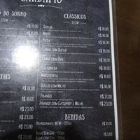 Bebidas e clássicos at Um Sonho de Coxinha (Cantina Vegana) in Sao Paulo