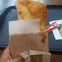 Pastel vegano - jardineira at Um Sonho de Coxinha (Cantina Vegana) in Sao Paulo