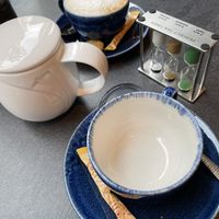 Cappuccino & tea - KGB Cafe, Schwerin, Germany  at KGB Cafe & Bistro in Schwerin