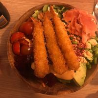 Shrimptastic bowl at Hawaii Poké Bowl in The Hague