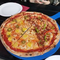 Half half create your own. Soy mince at Crazy Pedro's in Manchester