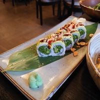 Vegan sushi roll at Mood in Rotterdam