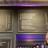 Menu with vegan options marked  at The Molecule Effect in Denver