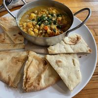 Curry aux pois chiches  at Cafe Cambio in Chicoutimi