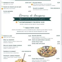 Menu janvier 2025  at Cafe Cambio in Chicoutimi