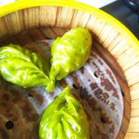 Ravioli di verdure al vapore, ripieni di verdure e spaghetti di soia at JI in Mapello