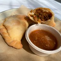 Empanadas are fire 🔥🔥🔥 at Little No Bones in Byron Bay