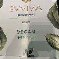 Separate menu!   at Evviva - Yonge St in Toronto
