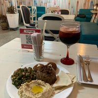 The vegetarian (and vegan) falafel dish at Majito Ali Cocina Libanesa in Santa Marta