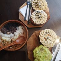 Coco choco bowl and bagels at Kafka Cafe in Ho Chi Minh City