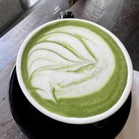 Matcha latte   at Kafka Cafe in Ho Chi Minh City