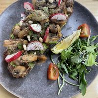 Avocado mushroom toast  at Tamper Specialty Coffee & Brunch in Belgrade