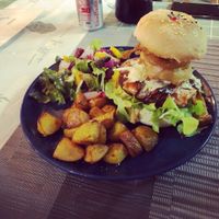 Power burger  at Beyond The Root in Khao Lak