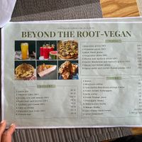 Menú   at Beyond The Root in Khao Lak