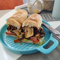 Pulled mushroom sandwich at Beyond The Root in Khao Lak