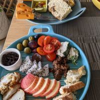 Vegan cheese and Gluten free focaccia at Beyond The Root in Khao Lak