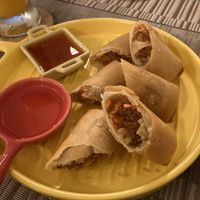 Spring rolls  at Beyond The Root in Khao Lak