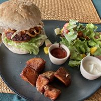 Power burger  at Beyond The Root in Khao Lak