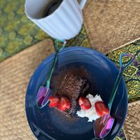 Banana chocolate cake   at Beyond The Root in Khao Lak