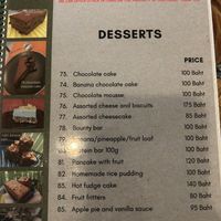 Menu June 2025 (around 8 full pages of options)  at Beyond The Root in Khao Lak