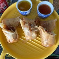 Spring rolls- super tasty  at Beyond The Root in Khao Lak