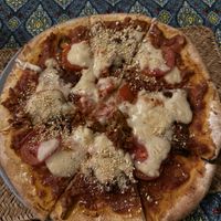Salami bacon pizza  at Beyond The Root in Khao Lak