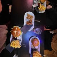Cheese sticks, Nuggets, Lauge Burger, The Klandi Burger  at Klandestine in Basel