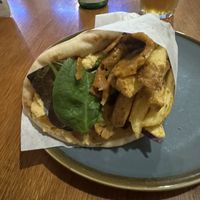 Vegan gyros with Glasgow salad  #Veganuary at Yiamas Greek Taverna in Glasgow