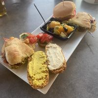 Totally vegan aperitivo platter   at Pinguino in Marinella