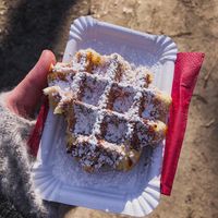 Die besten lütticher Waffeln ever  at Kölner Waffelrad in Cologne